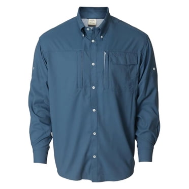 Banded Performance Fishing Shirt Dark Denim in size Medium
