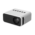 thumbnail image 1 of Yt500 Home Mini Projector Media Player Miniature Children Led Mobile Phone Projector Built-in Speaker White US Plug, 1 of 5
