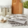 thumbnail image 2 of Contemporary Home Living Assorted Quilted Cotton Kitchen Potholders - 9" - Gray and White - Set of 4, 2 of 3