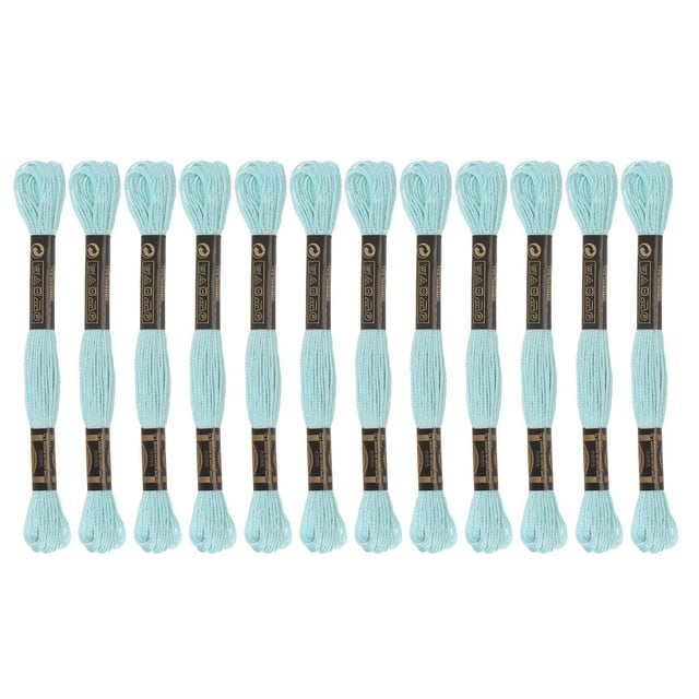 Unique Bargains Fil à Broder Bleu Lac, 8 m - 12 Écheveaux