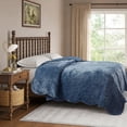 thumbnail image 3 of The Pioneer Woman Eloise Floral Velvet Quilt, King, Blue Dust, 3 of 9