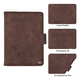 thumbnail image 2 of Porta Pasaporte Funda Protectora Espacio Para Visa Rfid Viaje Marron Oscuro, 2 of 3