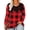 Black Red Plaid, variant on Womens Tops Plus Size Long Sleeve Shirts Fall Crew Neck Purple Sweatshirts Fashion Lace Tee Loose Fit Tunics Winter Blouses Casual Pullovers XL 14W 16W