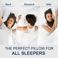 thumbnail image 4 of Pillows Queen Size Set of 2 for Sleeping, Soft and Supportive Bed Pillow for Side and Back Sleeper, Down Alternative Hotel Collection Sleeping Pillows 2 Pack -30x20 Inches, 4 of 12