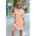 thumbnail image 7 of V Neck Casual Shift Dress Orange XL, 7 of 7