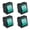Green, variant on Pack Of 4 Rockers Switches With LED Indicators Light Accessory for Easy Operations In Various Electrical Circuits