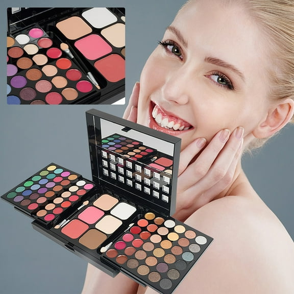 Fankiway 78 Colors Foldable Retractable Makeup Eyeshadow Concealer Lip Gloss Set, Foldable Retractable Makeup Eyeshadow Concealer Lip Gloss Set, Multifunctional Makeup Pallet Holiday Gift Set