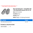 thumbnail image 2 of Rear Coil Spring Set - Compatible with 1964 Oldsmobile Dynamic 88 6.5L V8, 2 of 2