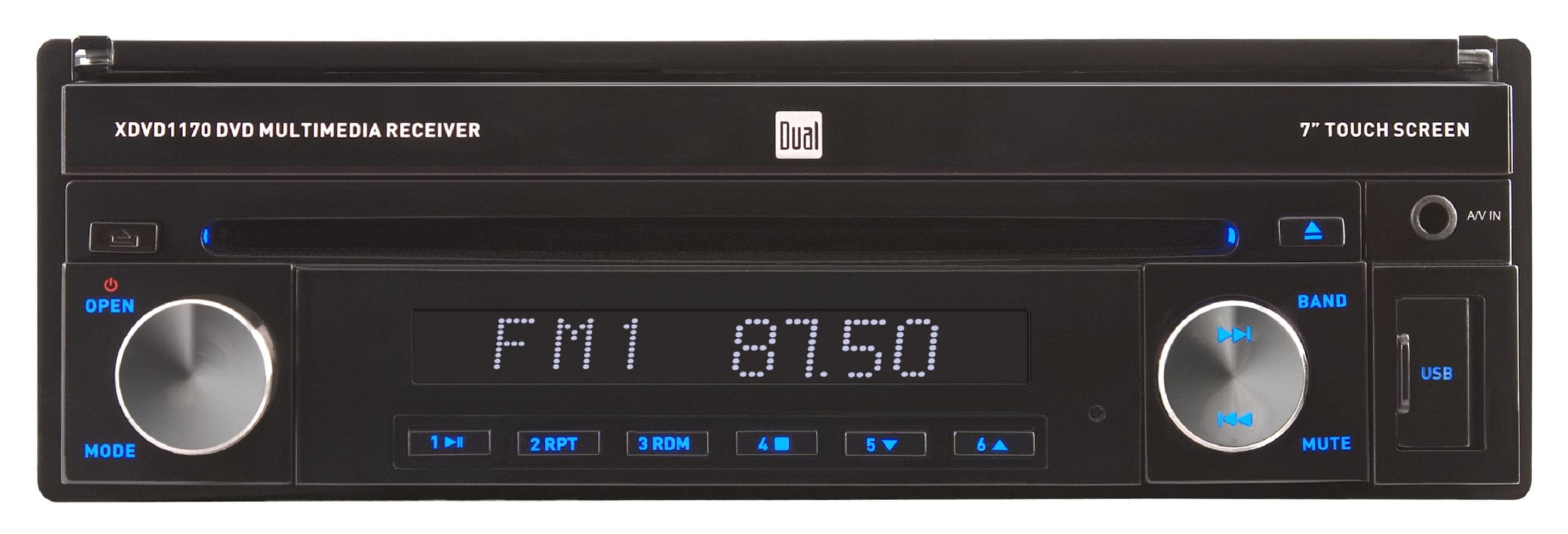 Dual Xdvd1170 Car Dvd Player 7" Touchscreen Lcd 72 W Rms Single