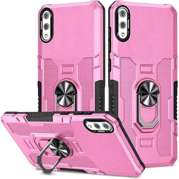 HCTian Case for Galaxy A02 Case, Samsung M02 SM-A022F Case, Heavy Duty Kickstand Holder Built-in Magnetic Car Mount Shockproof Camera Protective Phone Cover for Samsung Galaxy A02