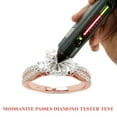 thumbnail image 7 of 1 3/5 ct. t.w Center 7MM Round Cut Lab Created Moissanite Diamond Split Shank 3-Stone Engagement Ring In 14K Solid Rose Gold For Women(G-H Color, VVS1 Clarity, 1.60 Cttw)-8, 7 of 7