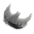 thumbnail image 2 of Fake Beard Realistic 100% Human Hair Full Hand Tied Goatee Black For Men Makeup Entertainment/drama (hz03), 2 of 5