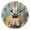 Black, variant on Round Clock Black Clock 9.84*9.84 Inch Round Art Clock Decorative Clock Creative Clock Dual-Purpose Clock Wall Clock Clock Fashion Decoration Easter Suit Rabbit