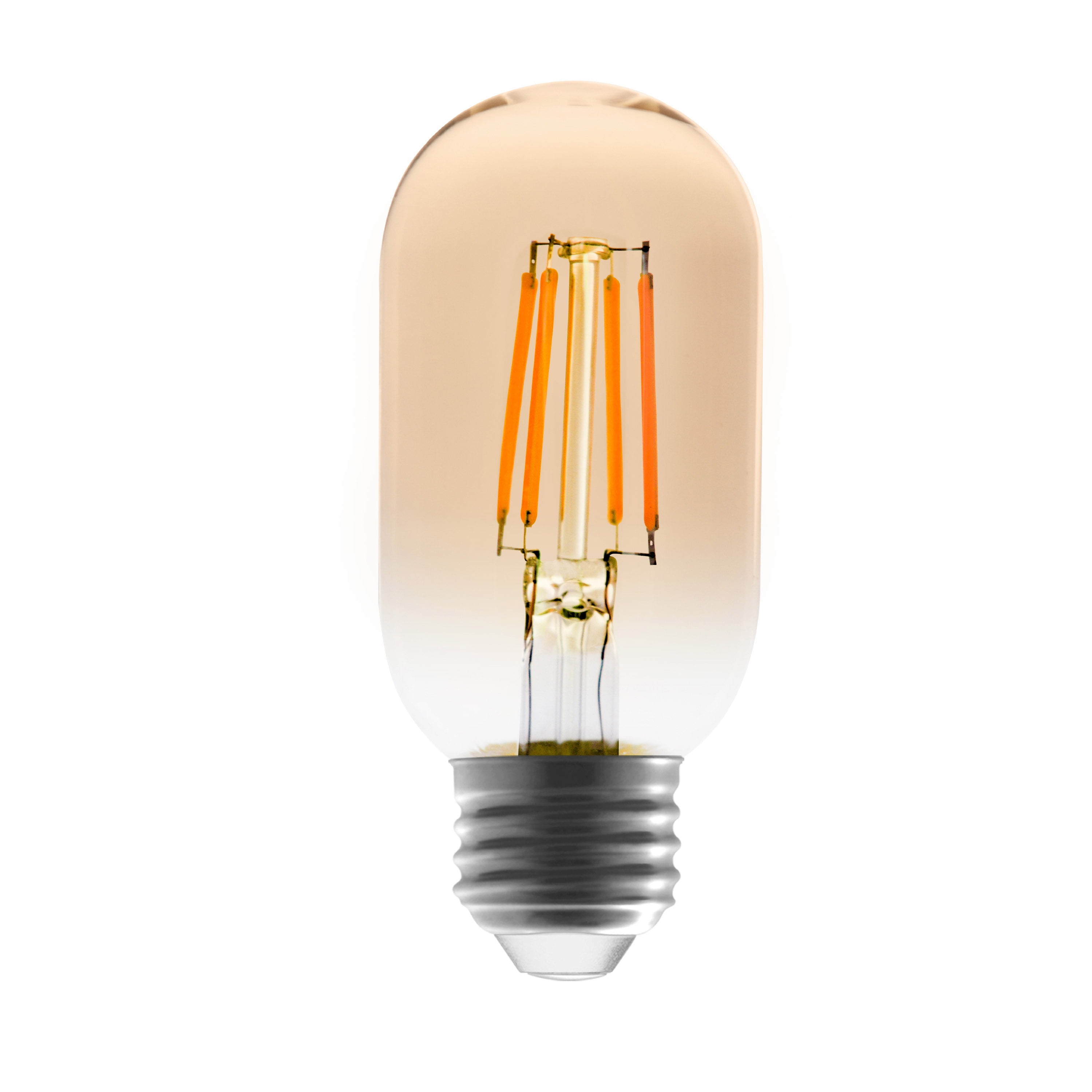 Better Homes & Gardens LED Vintage Light Bulb, T45 40 Watts Amber Spiral Filament, E26, Dim - 4 Pk
