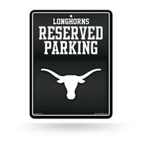 Texas University - Carbon Fiber Design - Metal Parking Sign