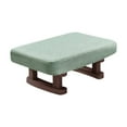 thumbnail image 3 of tamizeot Compact Rectangle Footstool Comfortable Multiuse Ottoman Small Living Room Or Bedroom Spaces Footstool Or Storage Bench. Navy Blue 41x30x18cm, 3 of 6