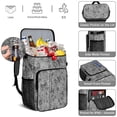 thumbnail image 5 of Travel Cooler Bag - Black and Tan Leopard Print Camping Beer Cooler Backpack with Bottle Opener- Waterproof Insulated Picnic Backpacks - Cooler Bag for Beach, 5 of 6