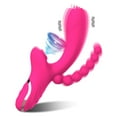 thumbnail image 3 of XBONP 3 In 1 Rabbit Vibrator with Anal Beads Dildo Rechargeable Vibrator Clitoris Sucking G Spot Stimulator Sex Toys for Women Adult Toys, 3 of 11