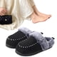 thumbnail image 5 of Caseras Difusas Slip On House Shoes Men Faux Fur Collar para Otoño Invierno, 5 of 8