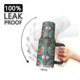 thumbnail image 3 of 40oz Pioneer Flower Floral Print Pattern Insulated Tumbler with Handle, BPA-Free Leak Proof Lid and Straws, Double Wall Vacuum, Hot 12h/Cold 34h, 3 of 6