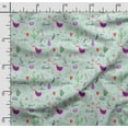 thumbnail image 2 of Soimoi Llama Alpaca Printed, Poly Canvas Fabric, Decor Sewing Fabric by The Yard 56 Inch Wide,Decorative Fabric for Curtains Tote Bags, Mint Green & Purple, 2 of 5