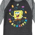 thumbnail image 3 of SpongeBob Squarepants - So Eggcited - Toddler And Youth Raglan Graphic T-Shirt, 3 of 7