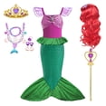 thumbnail image 4 of Disfraz de jazmín para niñas, vestido de princesa árabe, fiesta de cumpleaños para niños, disfraz de Navidad, disfraz de sirena, Elena, Moana, ropa, 4 of 5