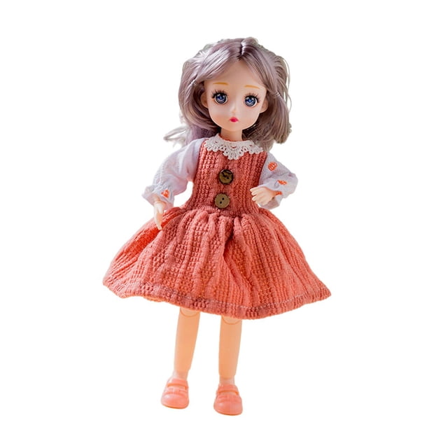 Muñeca con ropa, articulaciones flexibles, 30 cm de altura, regalo para niños, juego de rol, anime. Estilo A