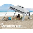 thumbnail image 3 of Quictent 10x10 Pop Up Canopy Tent Lightweight, Portable, and Versatile for Beach and Sporting Events with Sun Protection and Easy Setup, Gray, 3 of 7