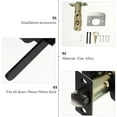 thumbnail image 4 of 1 Pair Front Door Handle Door Levers Door Handle Sets Complete Exterior Keyed Entrance Handleset, Left/Right Handed Door Handles, 4 of 7