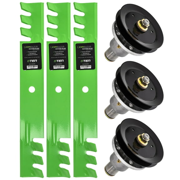 8TEN Spindle Toothed Blade Kit for Exmark Lazer AC AS 103-2518-S MK1002078