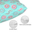 thumbnail image 3 of Sikiie Colorful Sweet Donuts Pillow Covers, Throw Pillow Case Cushion Covers,Cushion for Bedroom,Couch,Home-20"x30", 3 of 6