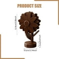 thumbnail image 5 of 5x Posavasos de madera para mesa, diseño de girasol, antideslizantes D, 5 of 5