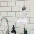 thumbnail image 2 of veasfak Shower Suction Cup Bathroom Accessories Kitchens Kitchen Sponge Holder S White, 2 of 9