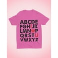 thumbnail image 4 of Kids Valentine's Day Alphabet ABC I Love You Toddler Adorable T-Shirt Gift, 4 of 7