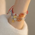 thumbnail image 3 of 15+3.5cm New Trendy Silver Gold Color Lucky Chinese Coin Jade Link Chain Bracelet For Woman Girl Fashion Jewelry Gift Dropship, 3 of 5