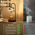 thumbnail image 6 of Candle Warmer Lamp with Timer, Mid Century Retro Abstract Geometric Space Vintage Non-slip Wireless Remote Control Wax Melts Warmer with 4 Bulbs for Home Office Dorm, Birthday Gifts for Women, 6 of 7