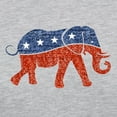 thumbnail image 3 of CafePress - Glitter Republican Elephant Long Sleeve T Shirt - Womens Baseball Tee, 3 of 4