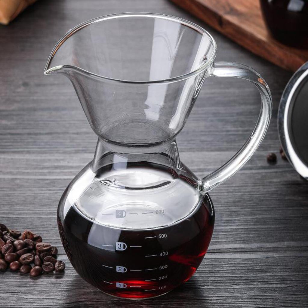 Axioma Manual Coffee Brewer for Home Use - Easy-to-Use Coffee Maker for Kitchen Counter 600ml