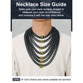 thumbnail image 5 of ChainsProMax Mens Necklace Stainless Steel Chain Necklace for Men Women Curb Cuban Link Necklace Gift Fathers Day Jewelry Gift for Dad Son Husband, 5 of 7