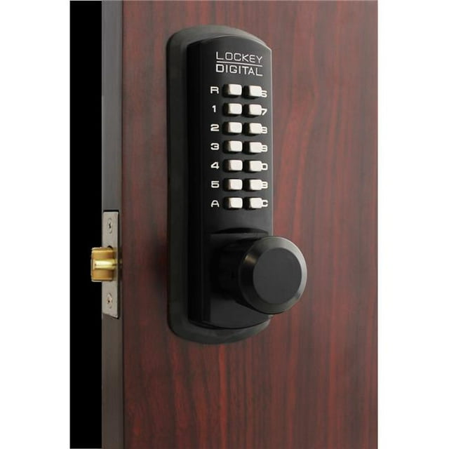 Lockey USA 3830 JB-MG Jet Black & Marine Grade Mechanical Keyless Lever Lock with Passage Function