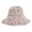 Pink, variant on Stylish Women's Straw Floral Woven Bucket Sun Hat for Beach Boho Summer Accessory White,M