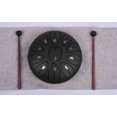 thumbnail image 2 of 6 Inch 11 Note Steel Tongue Drum Musical Instrument With Mallets Leaf Design Percussion Toy For Kids Beginners 5.5X5.5X5.5In, 2 of 3
