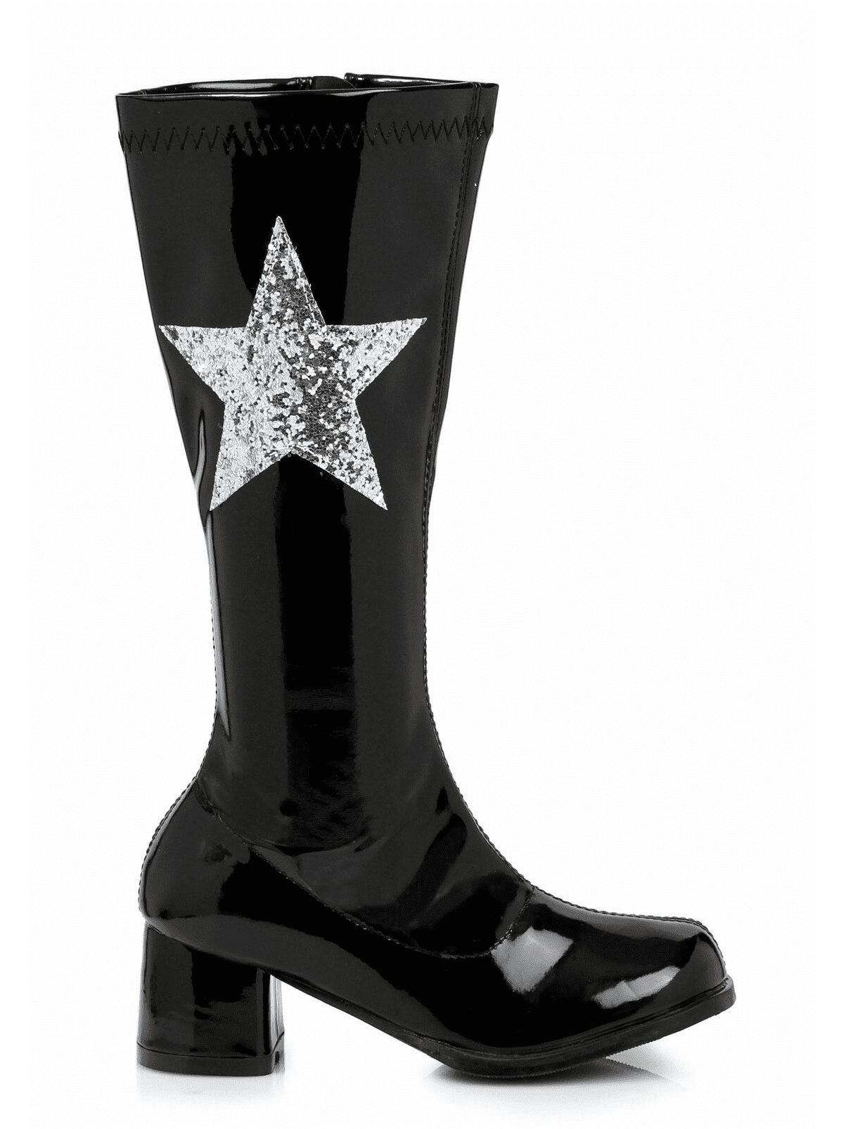 Ellie Shoes 175-STAR Children's 1.75 Inch Heel Gogo Boot With Star 