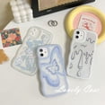 thumbnail image 3 of Samsung A14 A04e A04 A04s A54 A23 A13 A33 A53 A73 M23 A03 A03s A02 A12 A22 A52 A52s A72 A32 A51 A71 A50 A50s A30s A31 A20 A30 Funda Para Teléfono Azul Mariposa Suave Transparente Cubierta, 3 of 4