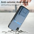 thumbnail image 2 of Allytechgroup Cards Holder Back Case for iPhone X/ iPhone XS, Vintage PU Leather TPU Shockproof Slim Kickstand Anti-Drop Protective Wallet Phone Case Cover for Apple iPhone X/ iPhone XS, Blue, 2 of 8