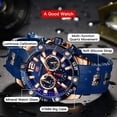thumbnail image 3 of Men Watches Unique Casual Wrist Watches (Chronograph/Waterproof/Luminous/Calendar/24 Hours) Silicon Band Fashion Watches for Men, 3 of 6