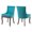Blue, variant on Bocarali Home Contemporary fabric Dining Side Chairs,Bronze nail head, Leopard Print (Set of 2)