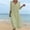 Green Dresses for Women, variant on Ygbgbb Women V‑Neck Hollow Lace Trim Maxi Dress, Three‑Quarter Sleeve Empire‑Waist Loose Flowy Dress for Summer Beach and Resort‑Style Outfits Black XL