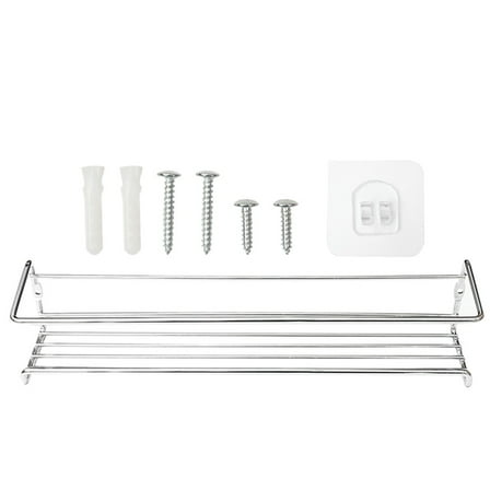 MEIBUTYUP Metal Wall Mounted Spice Rack Storage for Kitchen Simple Appearance 1Pcs